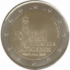 2 euro Portogallo 2020 fdc Università di Coimbra