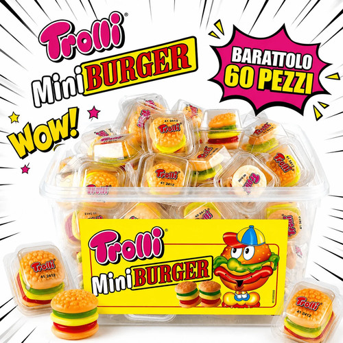 Trolli mini burger - mini, pezzi
