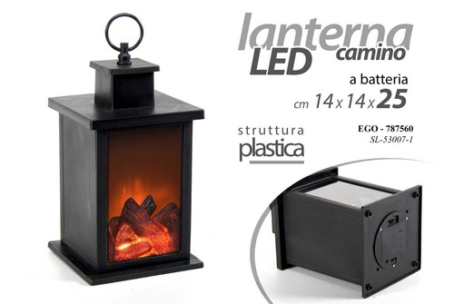 Lampada led finto camino - camino, da
