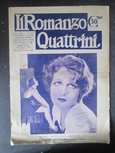 Romanzo quattrini 894 1930 - romanzo,