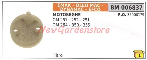 Filtro aspirazione olio