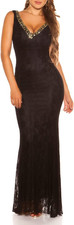 Glamour Strass V-Neck Maxi