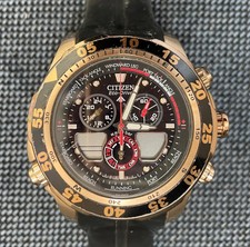 Orologio Uomo Citizen Promaster Eco-Drive C660-S067634 Nero Oro Per Ricambi così com'è