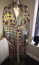 Kimono con cintura stampato