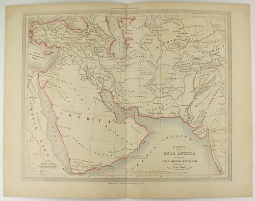 Carta dell asia - carta, antica