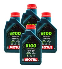 4 LITRI OLIO MOTUL 5100 15W50 TECHNOSYNTHESE 4TEMPI X MOTO SCOOTER