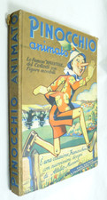 COLLODI PINOCCHIO ANIMATO MUSSINO FRANCESCHINI LIBRO BAMBINI FIABA FAVOLA 1948