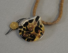 elegante design in vetro di Murano collana catenina in vetro collier multicol...