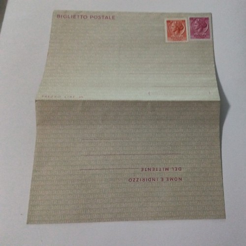 Biglietto postale repubblica - postale,