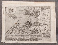 Antica mappa pozzuoli del - mappa,