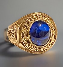 Anello college spinello blu in