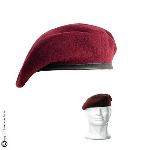Basco militare beret rosso - beret,