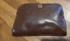 GHERARDINI Pochette pelle marrone