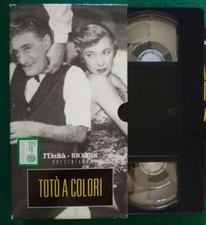TOTO' A COLORI - VHS Cult Collezione l' Unità e Ricordi 1°FILM ITALIANO A COLORI