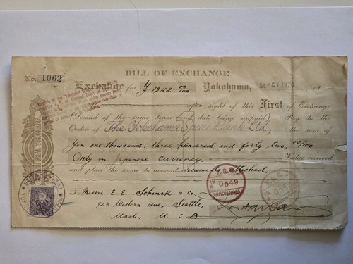Carta scambio 1928 - di,