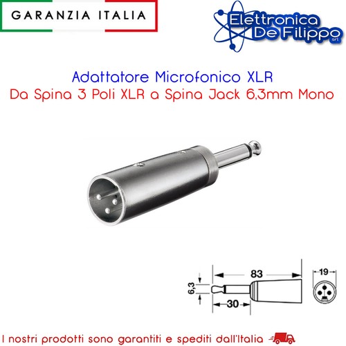Adattatore microfonico xlr - adattatore,