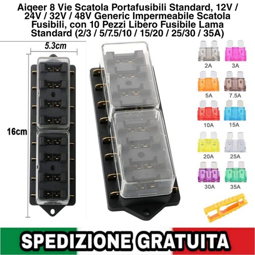 Scatola porta fusibili - scatola, vie