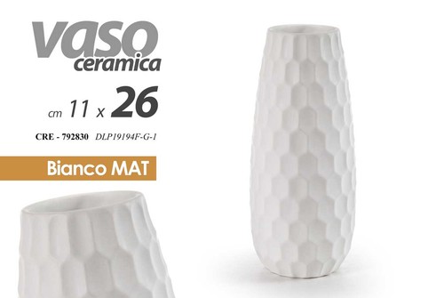 Vaso ceramica fiori elegante - vaso,