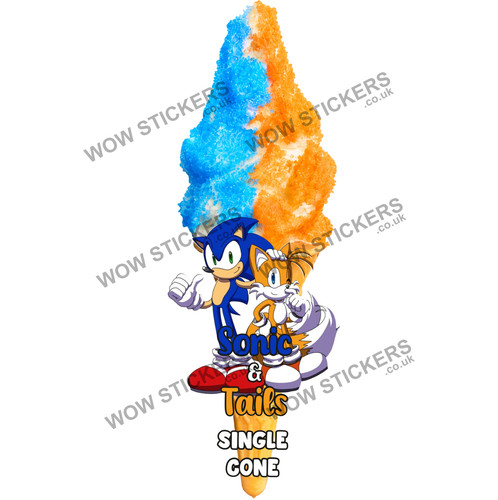 Adesivo furgone gelato sonic - furgone,