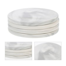  4 Pcs Sottobicchieri Ceramica