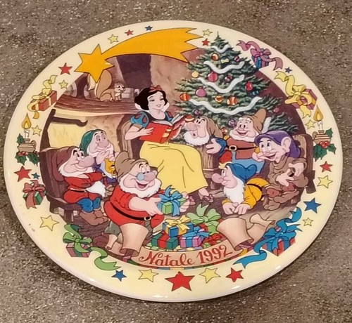 Piatto biancaneve 1992 natale - piatto,