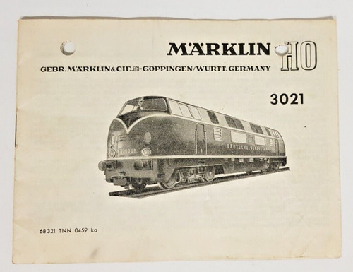 Marklin catalogue ho notice - marklin,