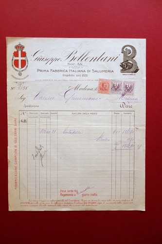 Fattura giuseppe bellentani - fattura,
