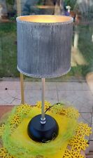 LUME  ABAT JOUR  IN METALLO COLOR ARGENTO E NERO VINTAGE  DESIGN  ANNI '70 