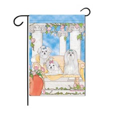 Maltese Garden Flag Double