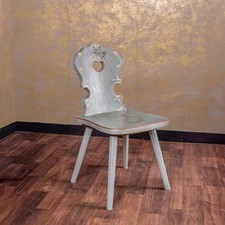 Voglauer Sedia Stile Rustico Blu Antico Anno 1700 Dipinti da Cucina Sala Pranzo