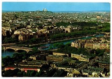 Cartolina 1948. Francia. Parigi. Panorama dalla Torre Eiffel. Viaggiata 1971