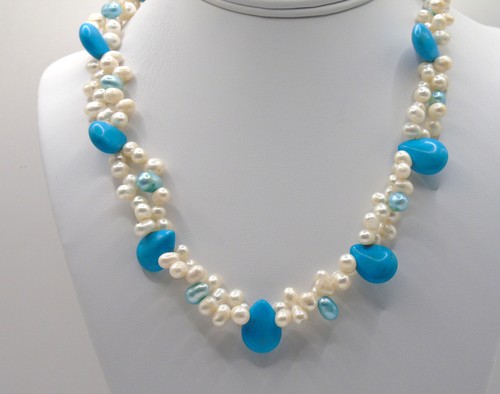Collana pepita turchese - turchese, e