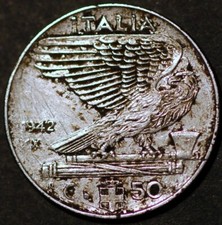 Italia 50 Centesimi 1942 KM#