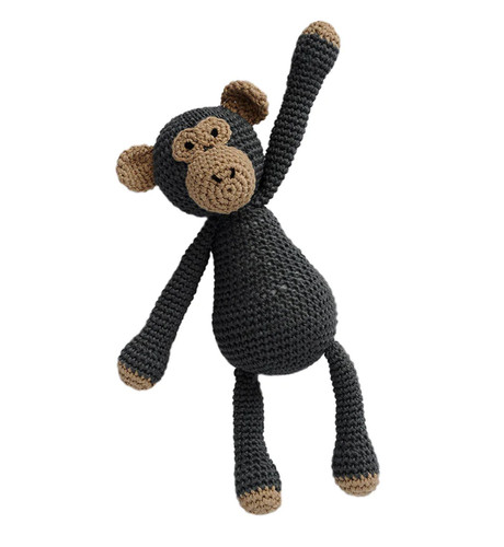 Brown black monkey - brown-black,