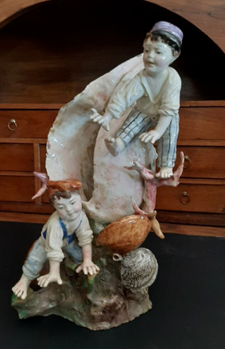 Gruppo scultoreo porcellana - gruppo, di