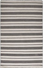 Tappeto Area Striato Nero E