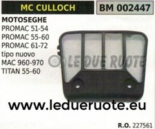 227561 FILTRO ARIA MOTOSEGA McCULLOCH PROMAC 51 54 55 60 61 72 MAC 930 970 usato