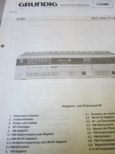 Grundig rcc 2500 - grundig,
