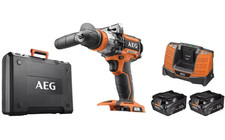 Trapano elettrico avvitatore a batteria percussione Brishless 18V LITIO AEG 5 Ah