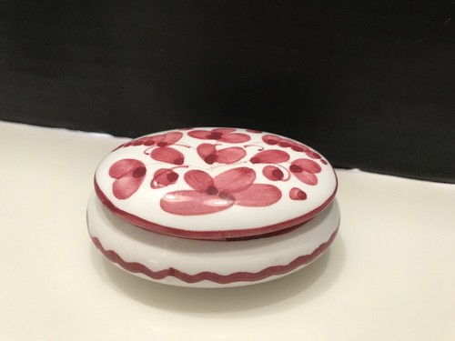 Vtg hand painted glazed - painted,