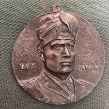 medaglione Benito Mussolini 