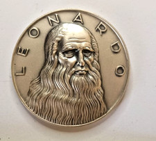 LEONARDO DA VINCI 3D MEDAGLIA
