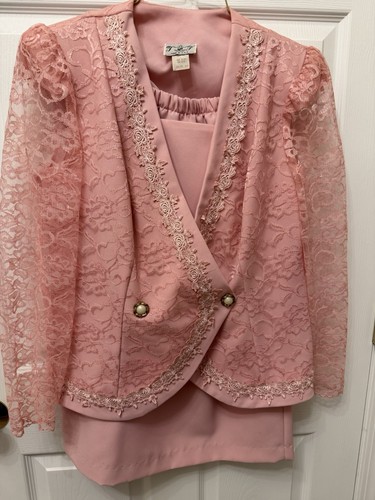 Tuta pizzo rosa vintage - tuta,
