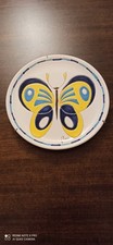 Vintage Giorgio Bosi Art Pottery Decorative Butterfly Plate Cerasarda Italy
