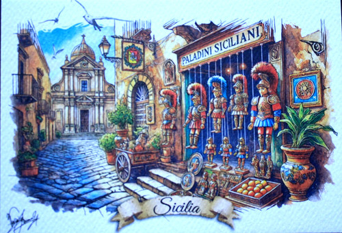 Cartolina acquerello iacono - acquerello,