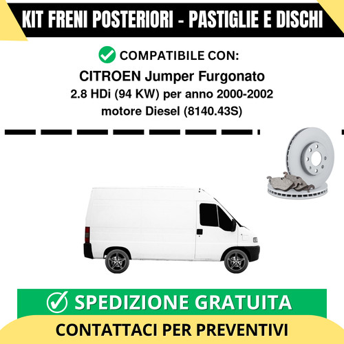 Kit freni posteriori per - kit,