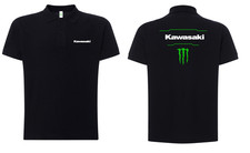 polo t-shirt t shirt maglia kawasaki monster s m l xl 2xl 3xl nera bianca