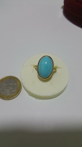 Turquoise ring 18kt gold - 18kt,