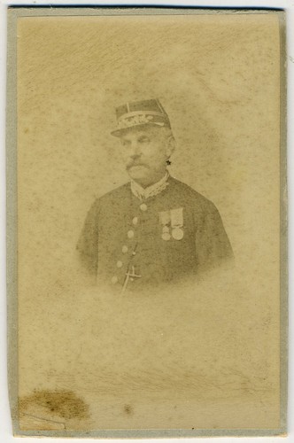 Cdv circa 1870 militare - cdv,