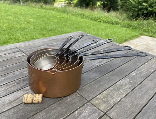Sei padelle ottone con - padelle,